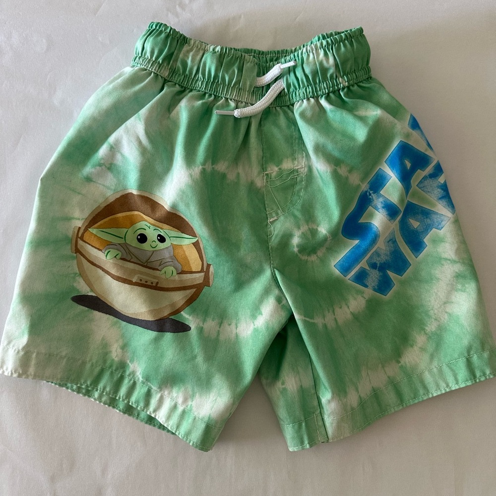 Star Wars Green Mandalorian Swim Shorts